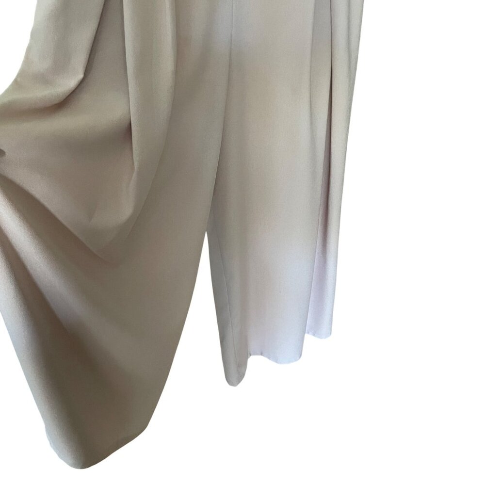 Beulah Style Womens Beige Wide-Leg Pants S 100% Polyester - Picture 2 of 5